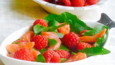 Photo of Летний салат с малиной
